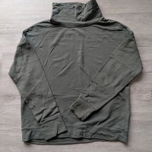 Offline/Aerie Olive Green Mock Neck Sweatshirt